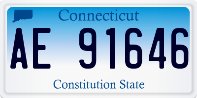 CT license plate AE91646