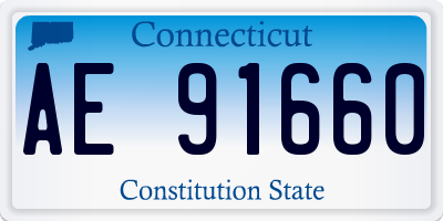 CT license plate AE91660
