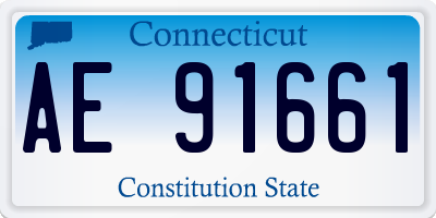 CT license plate AE91661