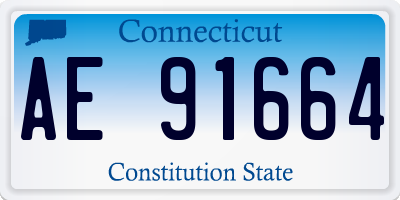CT license plate AE91664