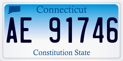 CT license plate AE91746