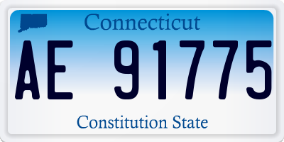 CT license plate AE91775
