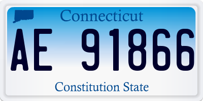 CT license plate AE91866
