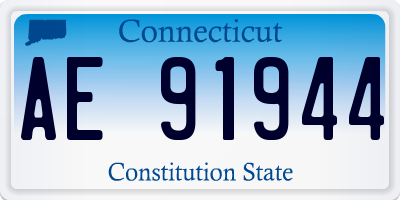 CT license plate AE91944