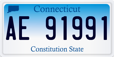 CT license plate AE91991