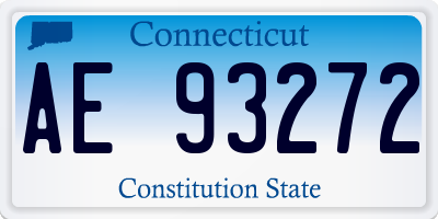 CT license plate AE93272