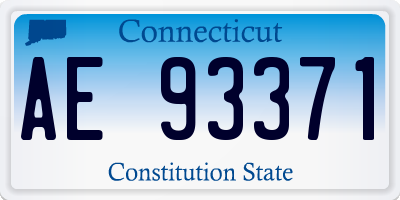 CT license plate AE93371