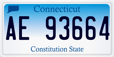 CT license plate AE93664
