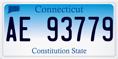CT license plate AE93779