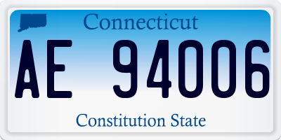 CT license plate AE94006