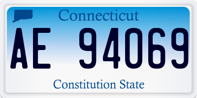 CT license plate AE94069