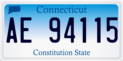 CT license plate AE94115
