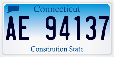 CT license plate AE94137
