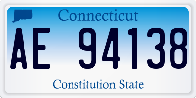 CT license plate AE94138