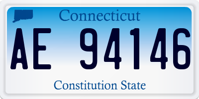 CT license plate AE94146