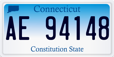 CT license plate AE94148