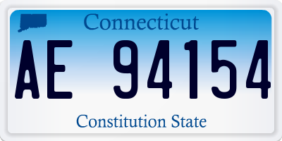CT license plate AE94154