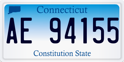 CT license plate AE94155