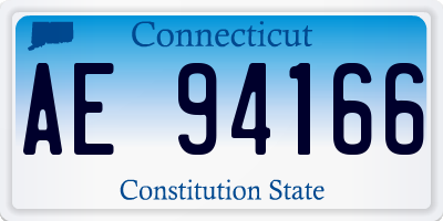 CT license plate AE94166