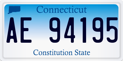 CT license plate AE94195