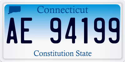 CT license plate AE94199