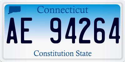 CT license plate AE94264