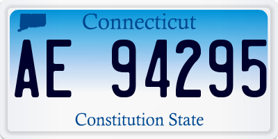 CT license plate AE94295