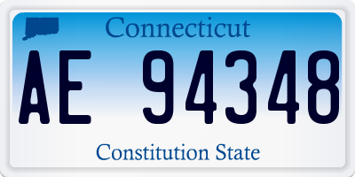 CT license plate AE94348