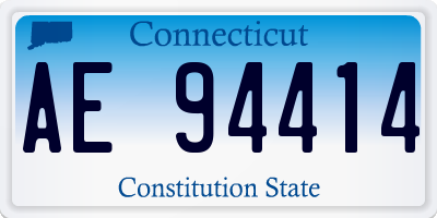 CT license plate AE94414