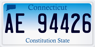 CT license plate AE94426