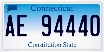 CT license plate AE94440