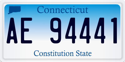 CT license plate AE94441