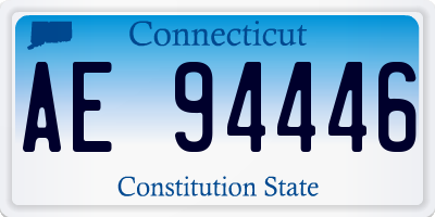 CT license plate AE94446