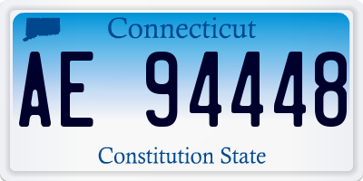 CT license plate AE94448