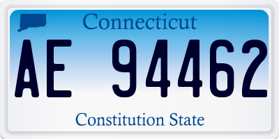 CT license plate AE94462