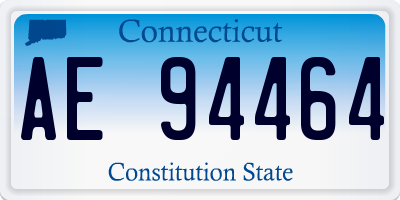 CT license plate AE94464