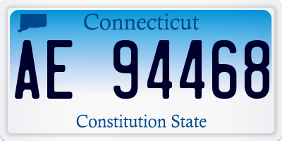 CT license plate AE94468