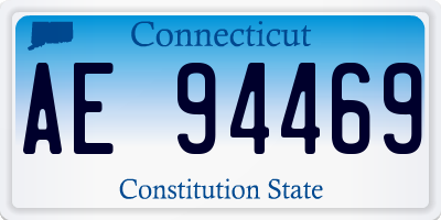 CT license plate AE94469