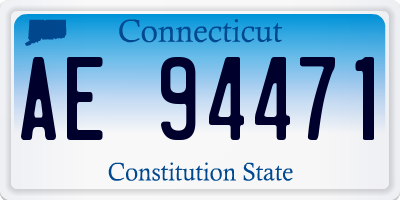 CT license plate AE94471