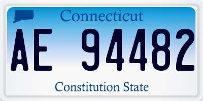 CT license plate AE94482