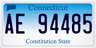 CT license plate AE94485