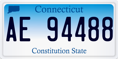 CT license plate AE94488