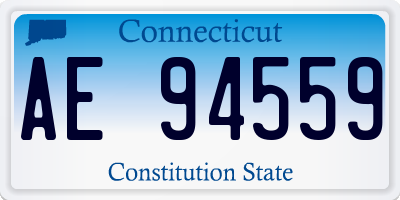 CT license plate AE94559