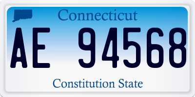 CT license plate AE94568