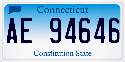 CT license plate AE94646