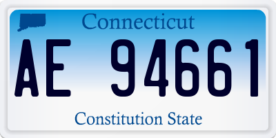 CT license plate AE94661