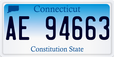 CT license plate AE94663