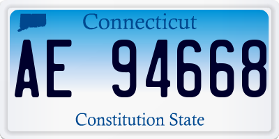 CT license plate AE94668