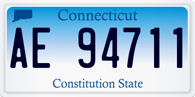 CT license plate AE94711