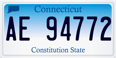 CT license plate AE94772